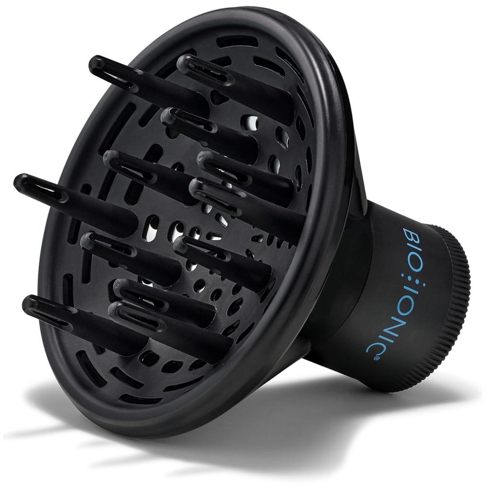 Bio Ionic Universal Diffuser – Fast-Drying Hair Dryer Attachment for Frizz Control & Shine – Fits 2.25″ Blow Dryers – Professional Styling Tool for All Hair Types
