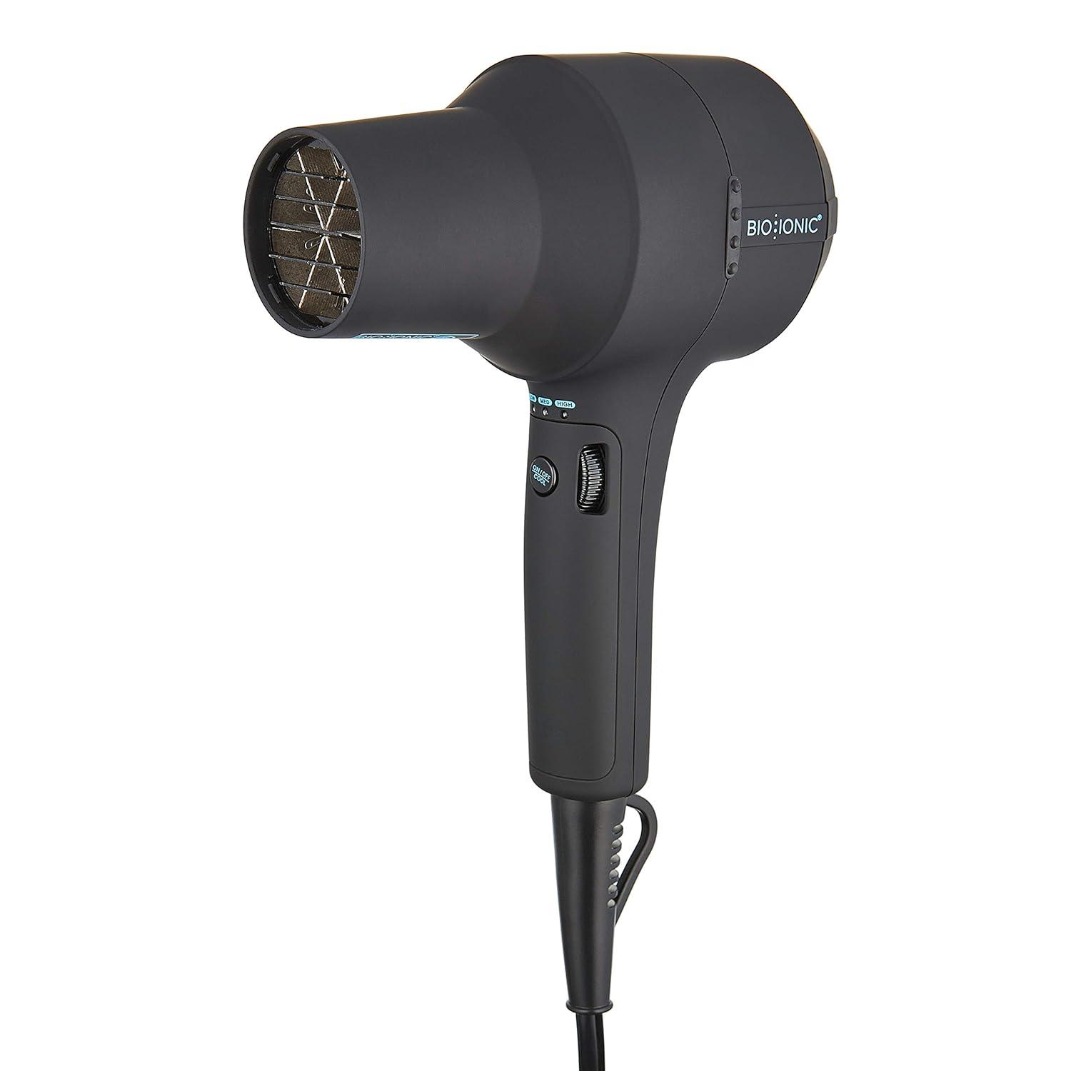 Bio Ionic PowerDiva Pro Speed Hair Dryer, Blow Dryer with Adjustable Heat & Speed, Professional Hair Styling Tool for Fast, Frizz-Free Hairstyles, Cool Shot, Compact for Travel, 1875W