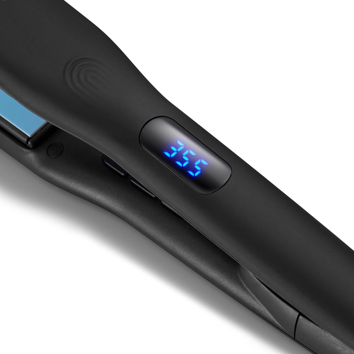 Onepass Nanoionic MX Styling Iron – Black by Bio Ionic for Women – 1 Inch Flat Iron