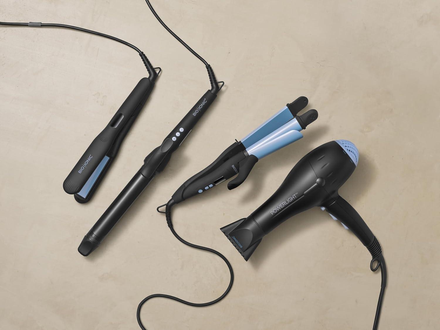 Onepass Nanoionic MX Styling Iron – Black by Bio Ionic for Women – 1 Inch Flat Iron