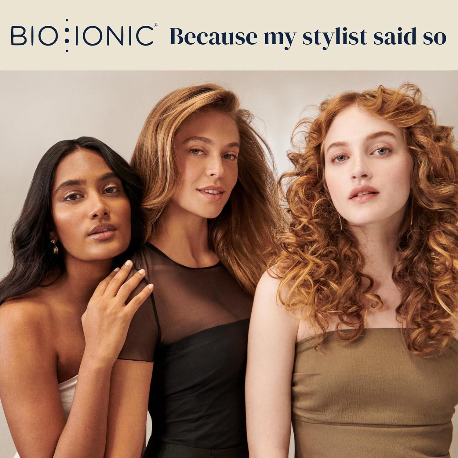 Bio Ionic 10X Styling Iron, 1″ Hair Straightener with Moisturizing Heat Technology, Flat Iron for 10-Minute Styling, Hair Straightener and Curler