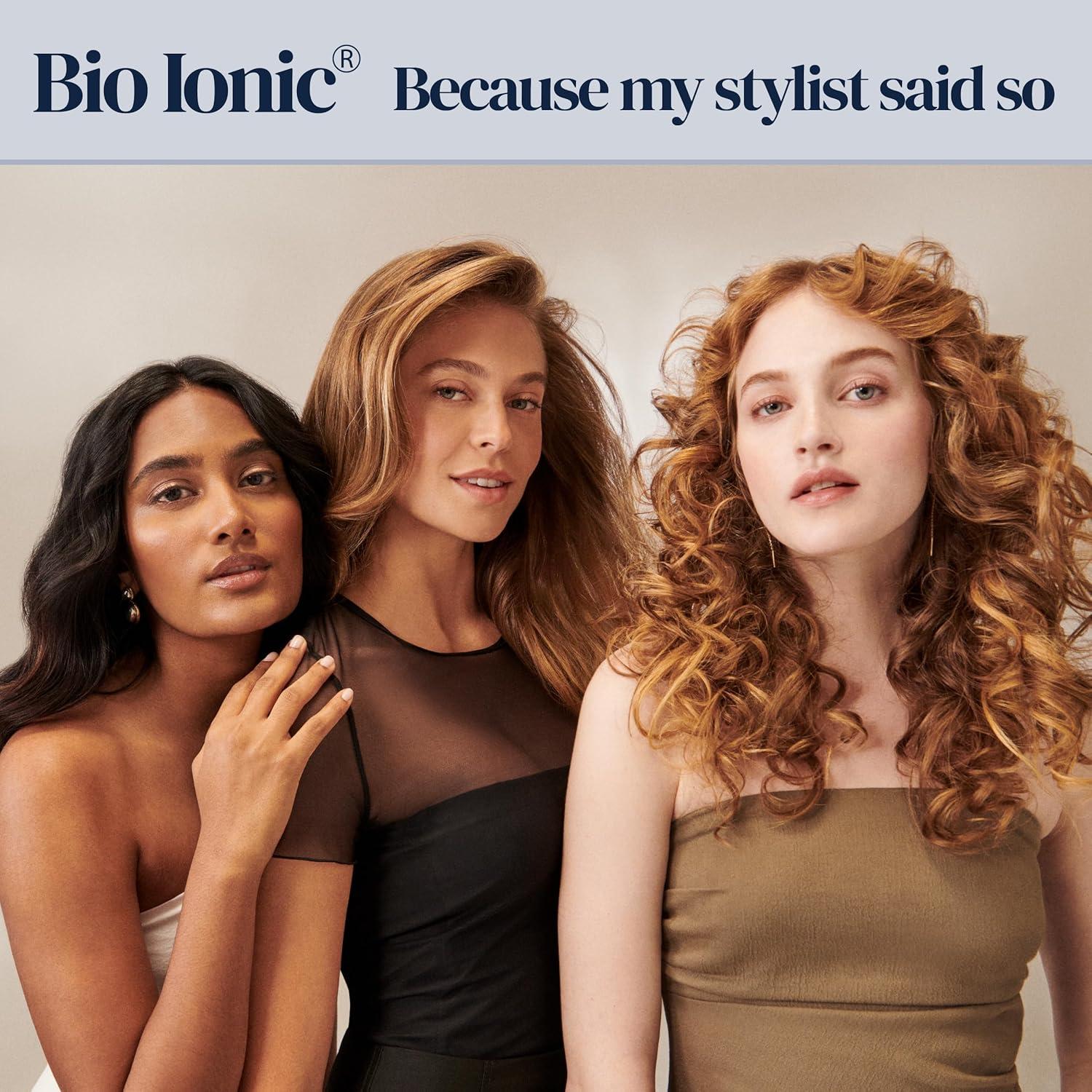 Bio Ionic 10X Styling Iron, 1″ Hair Straightener with Moisturizing Heat Technology, Flat Iron for 10-Minute Styling, Hair Straightener and Curler, Soft Amethyst