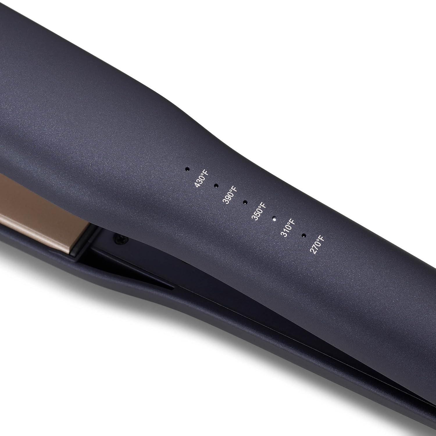 Bio Ionic GoldPro Hair Straightener, Blue, Moisturizing Heat Technology & 24K Gold MX, Hair Straightening Iron for Sleek Styles & Flat Iron Curls, 40% Longer Plates, Adjustable Heat(Blue)